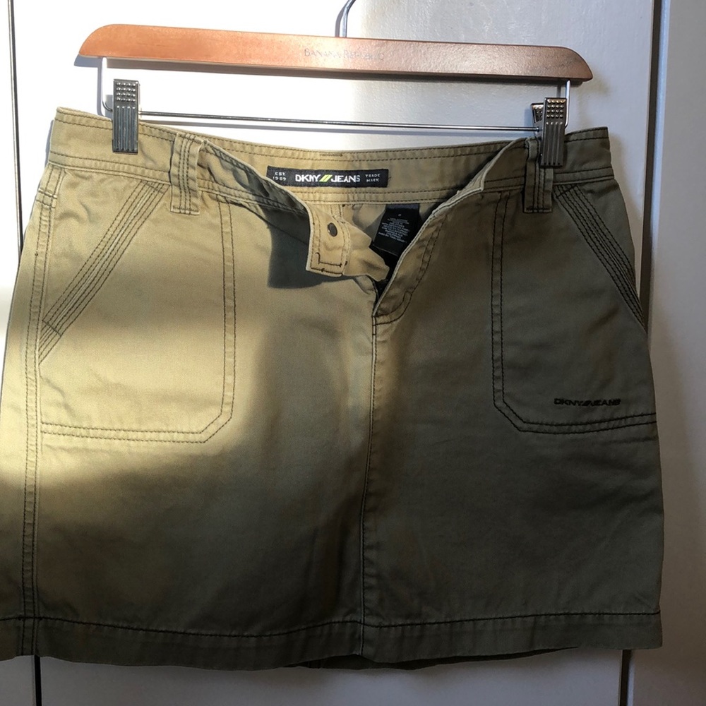 Like-New Donna Karen midi cotton skirt - Picture 6 of 6